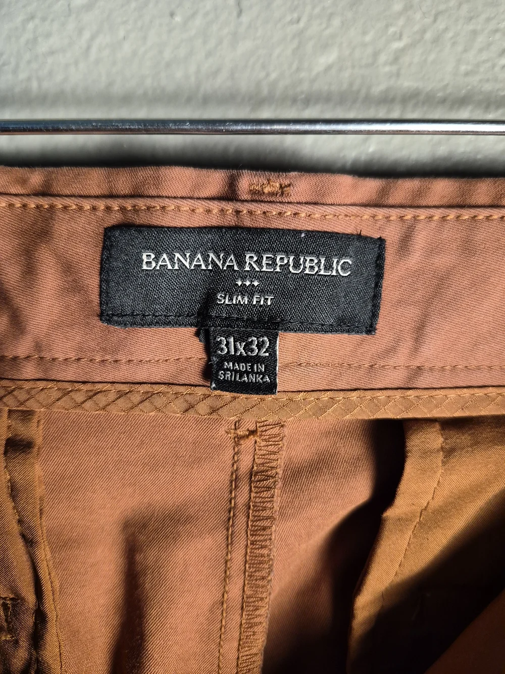 Banana Republic Slim Chinos in Terracotta